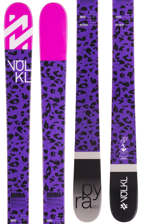 Volkl Pyra Women's Skis, 155cm, Purple, Ski Only, 2016